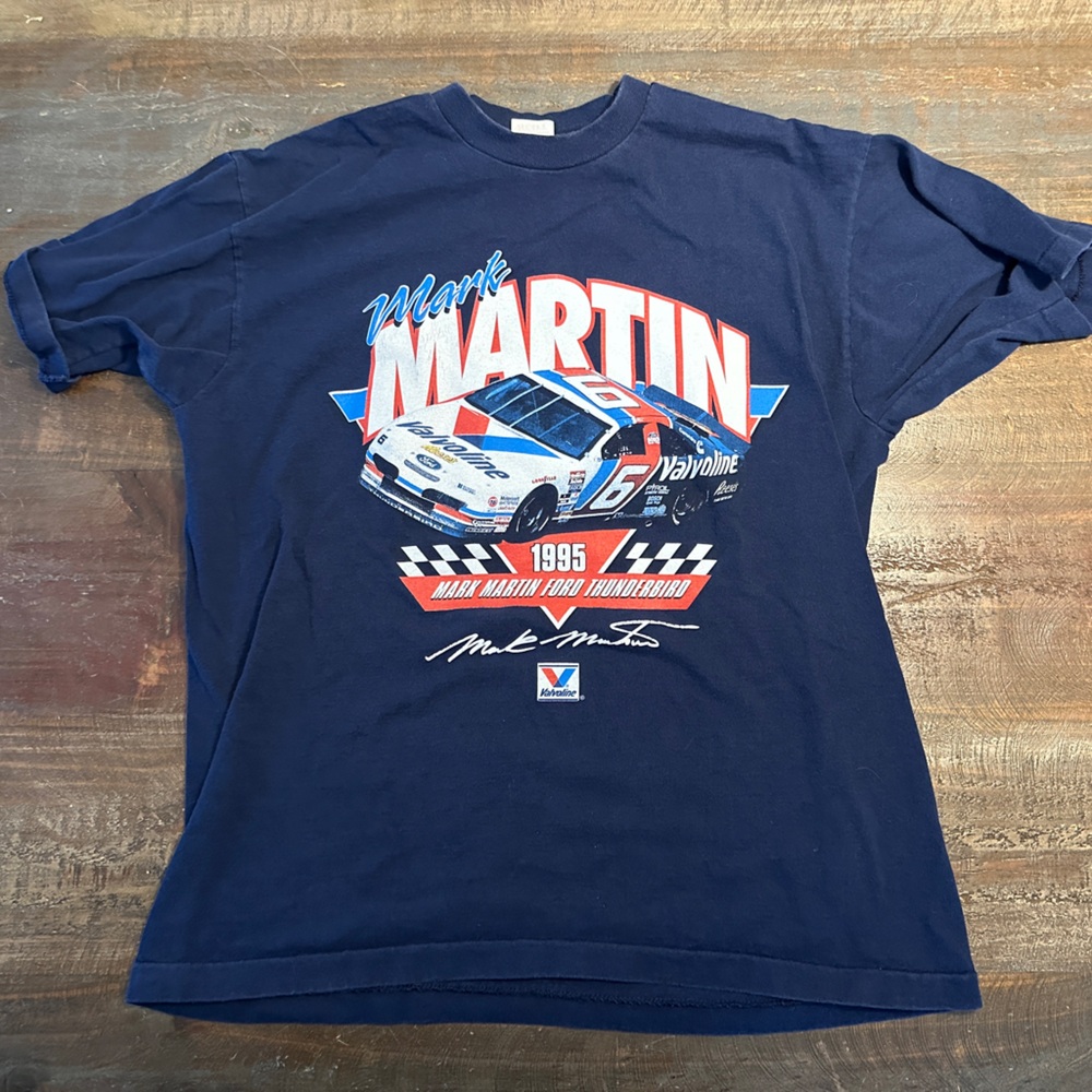 1995 Mark Martin Men’s T-Shirt XL NASCAR Single Stitch